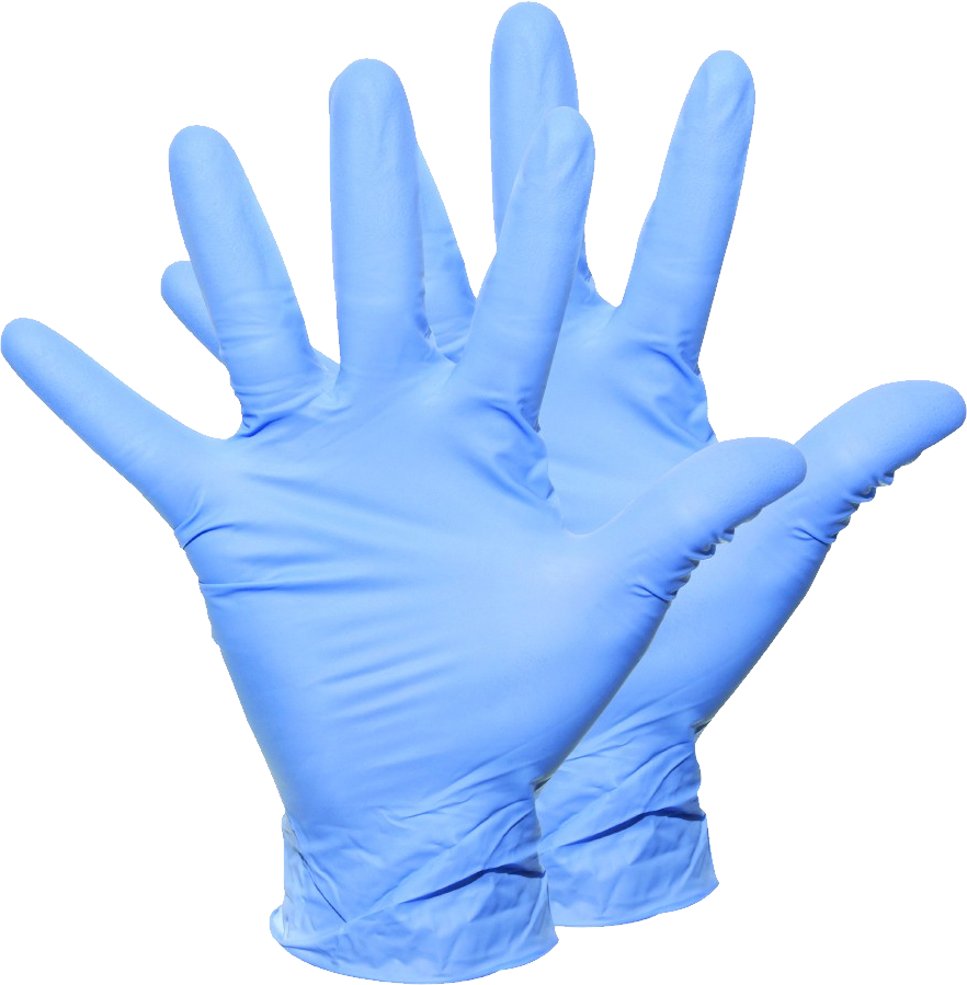 Nitrile Blue Gloves (100 Pieces)